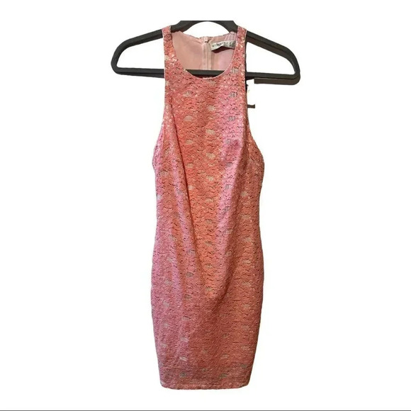 Bec & Bridge peach lace Designer Dress NWT Sz 2 - Picture 1 of 12